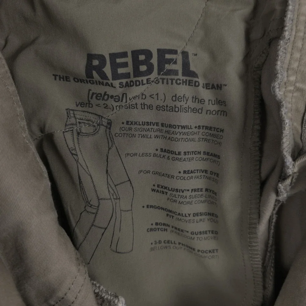 Kuhl Rebel Pants Mens 33x32‎ (Fits 32x32) Khaki Canvas Outdoor Hiking 5139